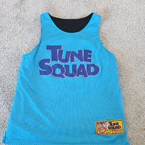 Nike Black and Blue Space Jam Tank Top